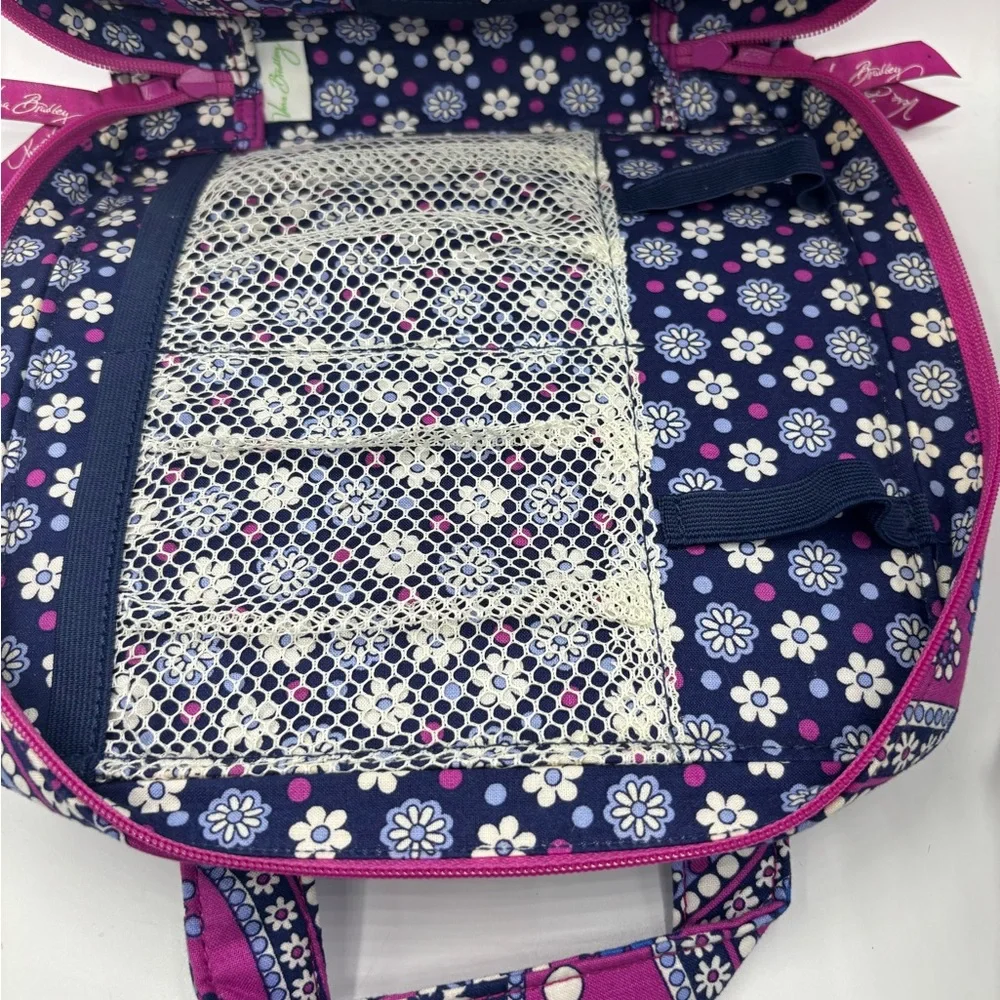 Vera Bradley Floral Paisley Cosmetic Bag in Pink and Blue